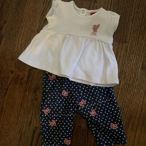 NWOT LFC newborn baby girl outfit